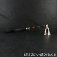 Kerzenlöscher Dochtlöscher Löscher Nickel mit Holzgriff Antik Stil ca 30cm n69 