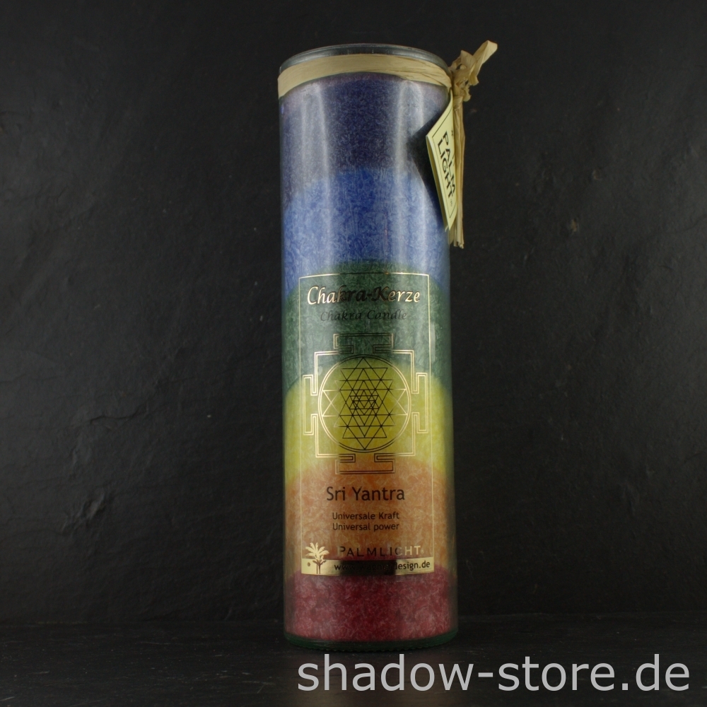 multicolor Glaskerze Sri Yantra shadow-store
